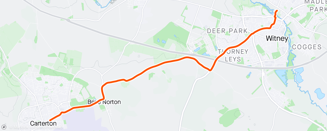 Map of the activity, Morning Ride