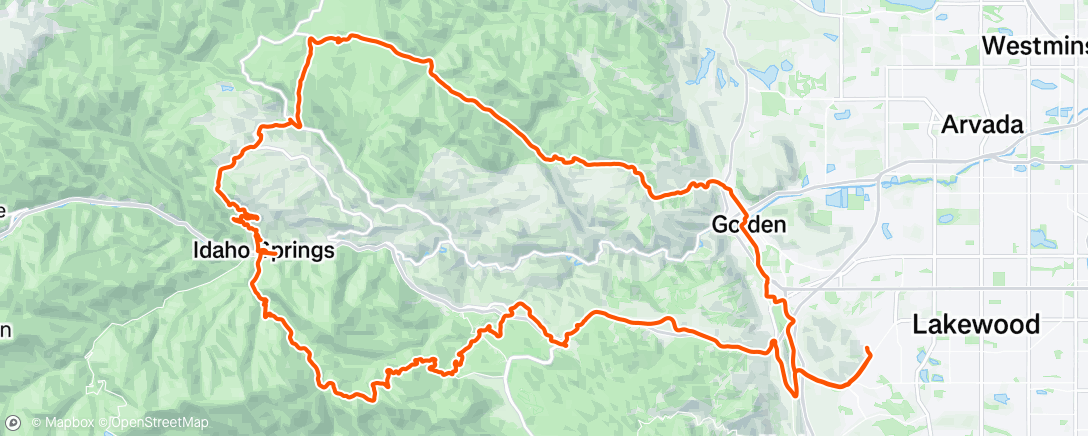Map of the activity, Gravel Loop with the Gang!