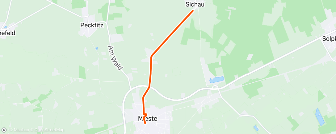 Map of the activity, Nachtspaziergang