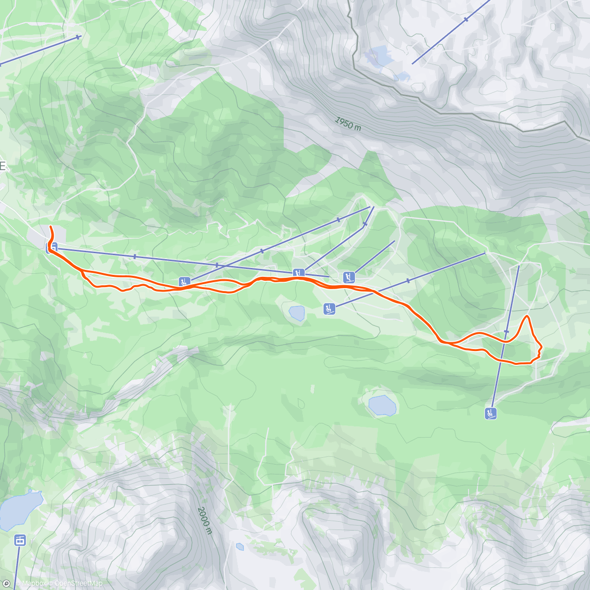 Mapa de la actividad (Morning Backcountry Ski)