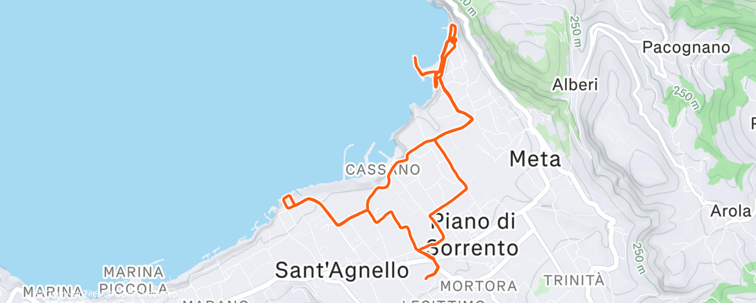 Карта физической активности (Afternoon Run)