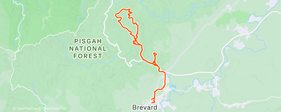 Map of the activity, Pisgah