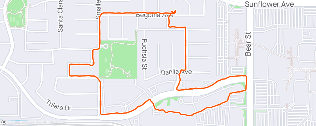 Map of the activity, Family Walk