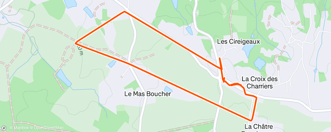 Map of the activity, Course à pied matinale