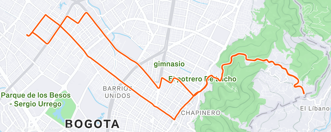 Map of the activity, Estrenando bici 🚲