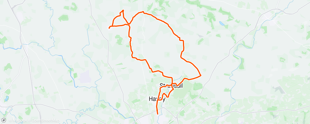 Map of the activity, Easingwold loop with Geoff 🚴🏻‍♂️🚴🏻‍♂️