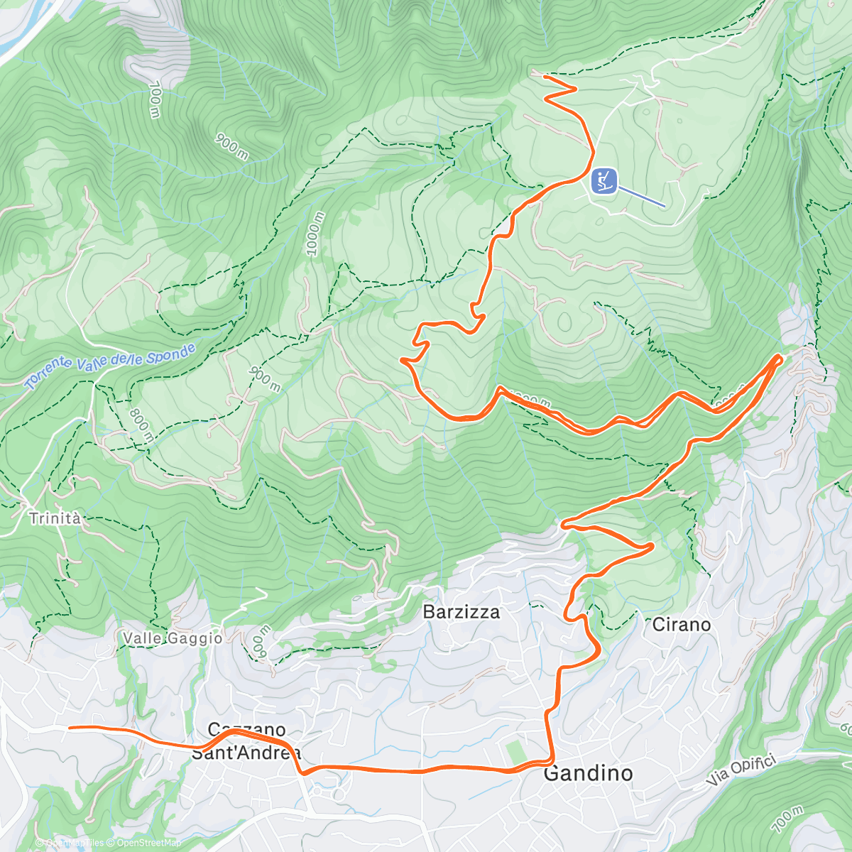 Map of the activity, Sfarnata!!