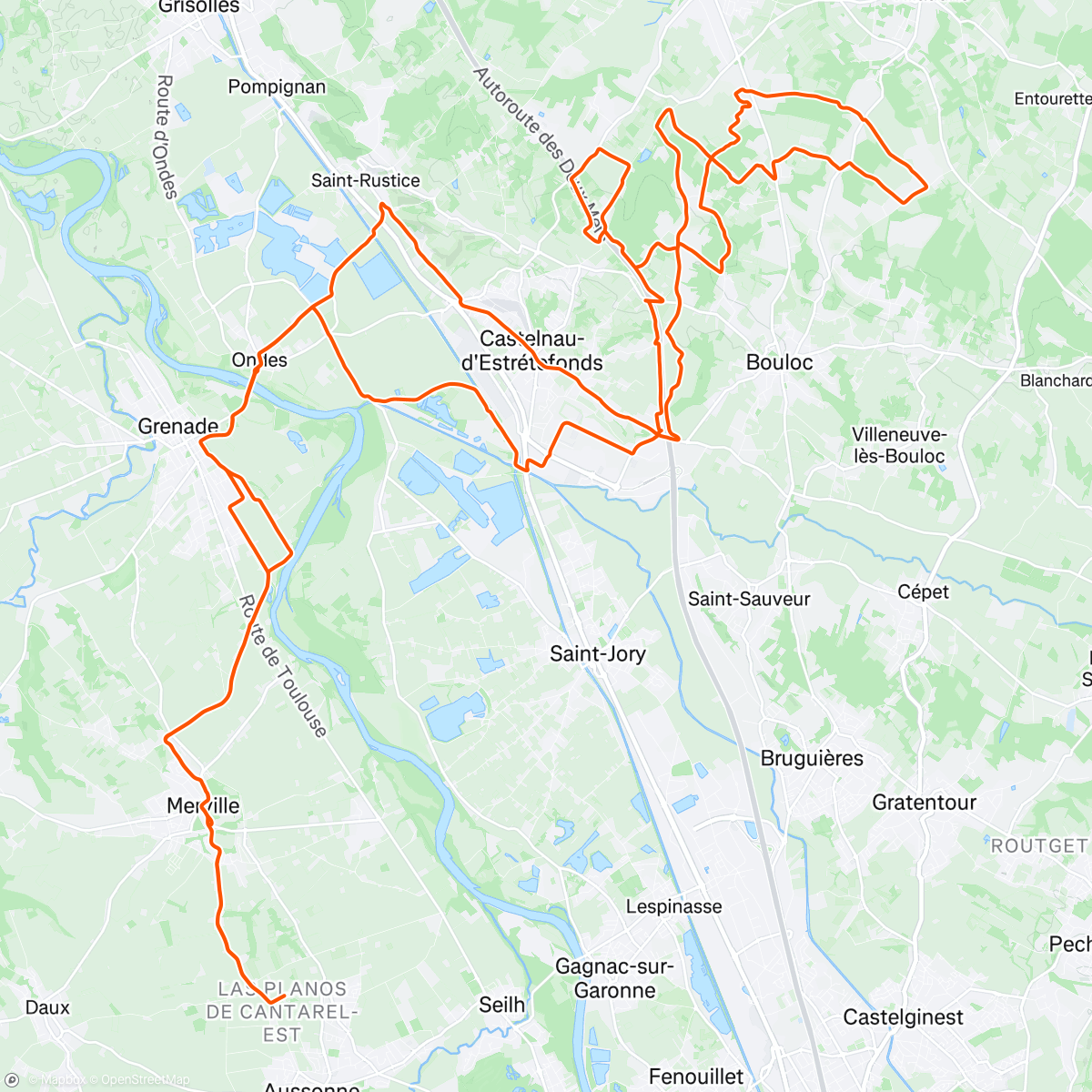 Map of the activity, Gravel avec Quoc & UnitedBicycles , retour de nuit 🔦