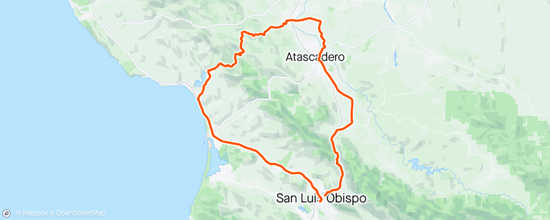 Map of the activity, Santa Rita from and to SLO LOOP