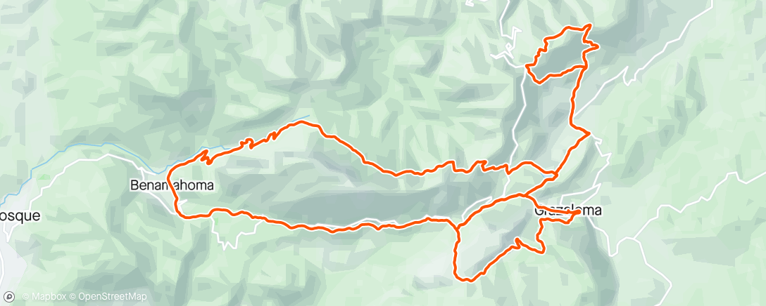 Map of the activity, Trail Grazalema ruta larga, 14 de la general…con sustito incluido 😰