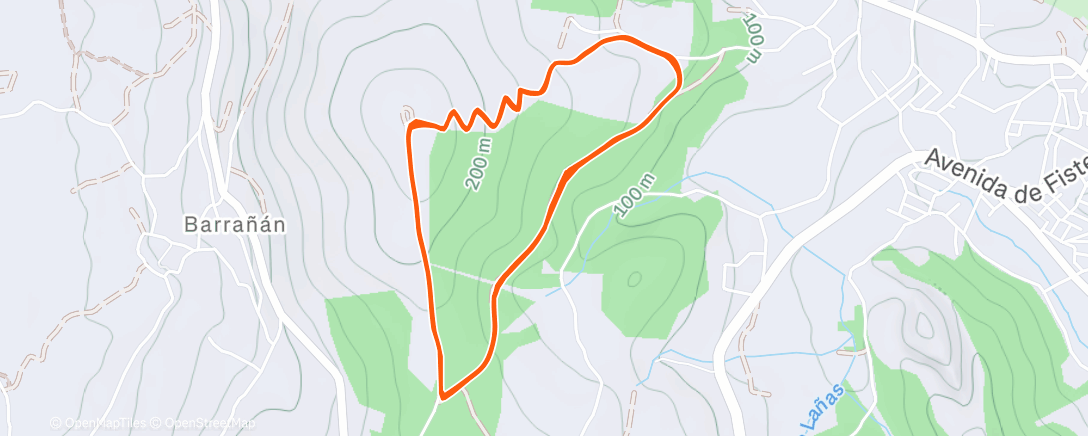 Map of the activity, Afternoon Mountain Bike Ride