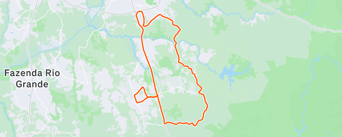 Karte der Aktivität „Pedalada da tarde”