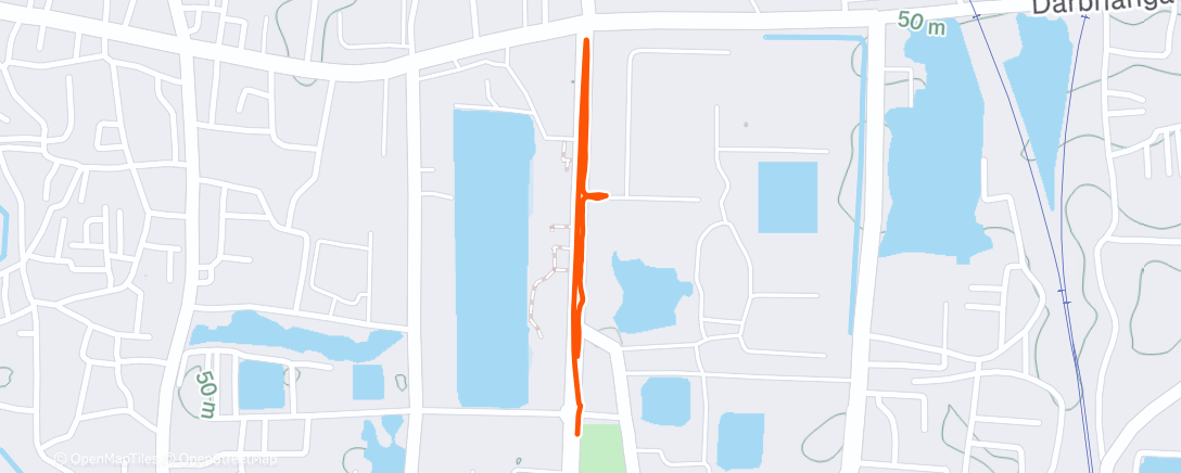 Map of the activity, Afternoon Walk