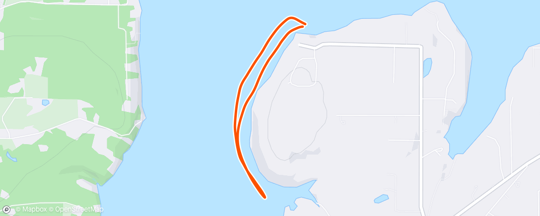 Map of the activity, Evening Row