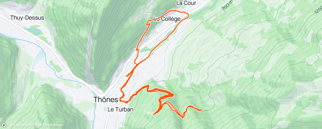 Map of the activity, Spe Swiss Canyon dans le bois du mont 🇨🇭🌲