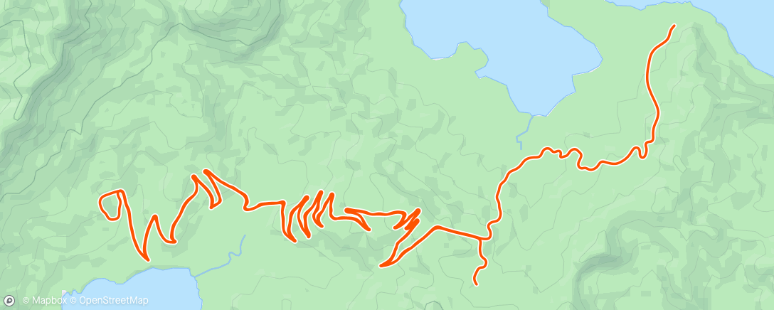 Mapa de la actividad (Zwift - Brisk Burn in Watopia)