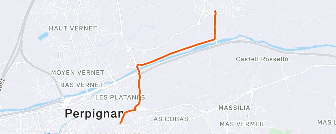 Map of the activity, Evening Gravel Ride