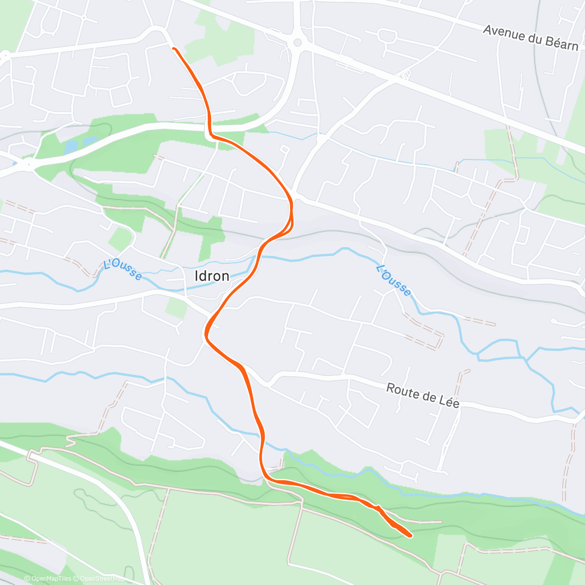 Map of the activity, VO2 max en côte ou à la recherche du cardio perdu