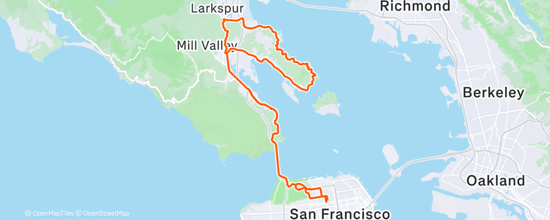 Map of the activity, Morning Ride