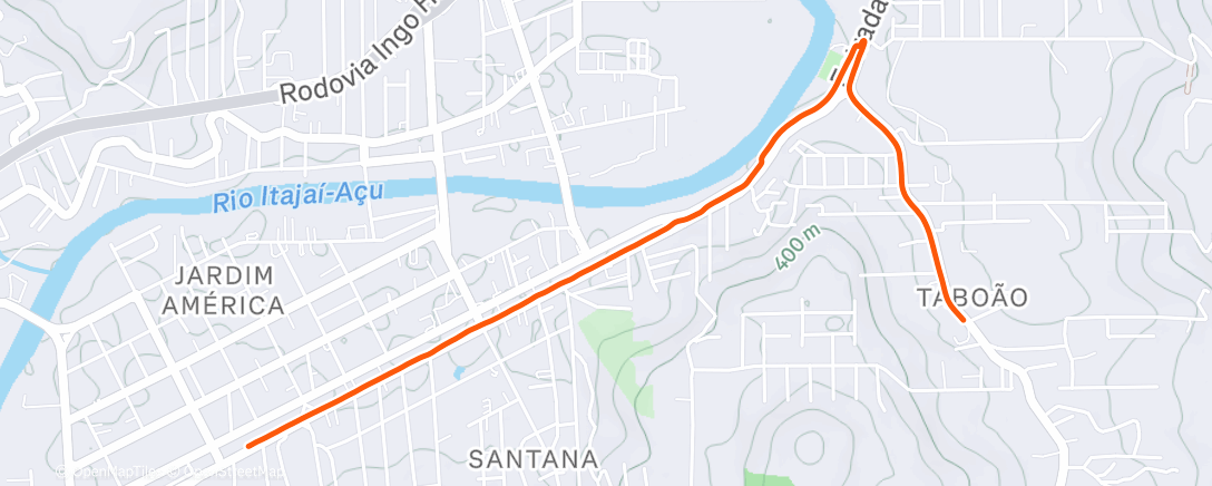 Map of the activity, Morning Ride
