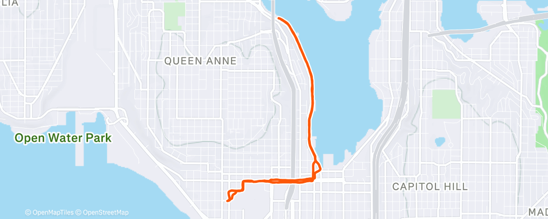 Map of the activity, Morning Run