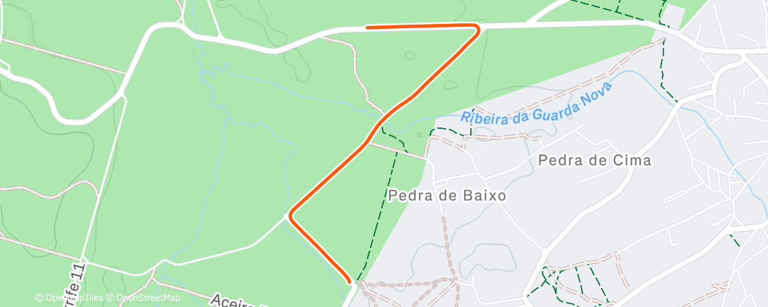 Map of the activity, Caminhana de retorno