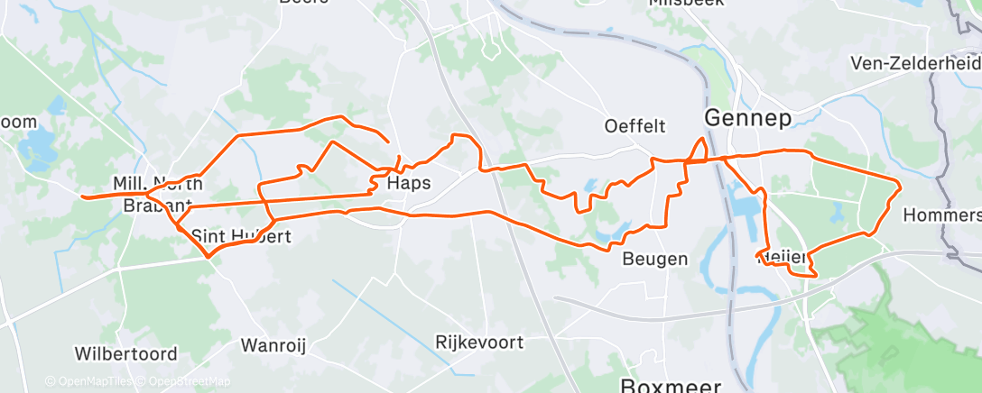 Map of the activity, Lunch E-Bike Ride