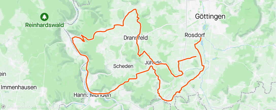 Карта физической активности (Tour d' Energie Göttingen)