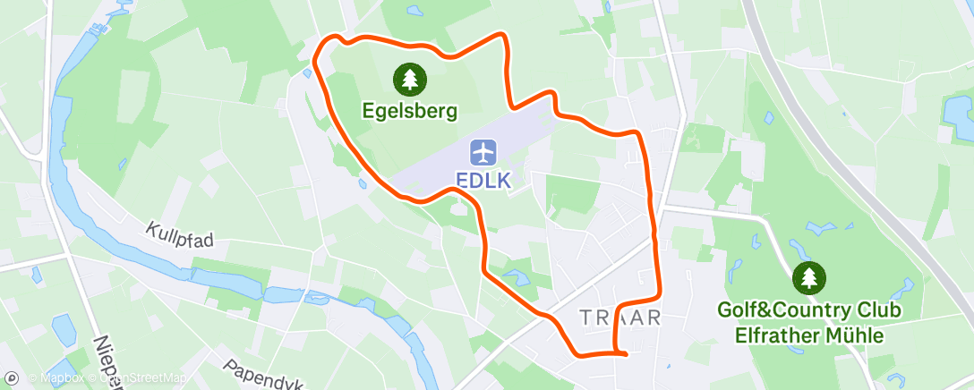 Map of the activity, Lunch Walk