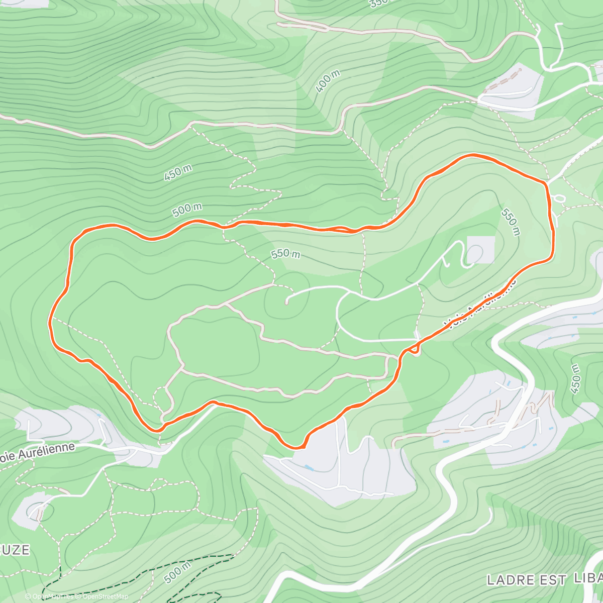 Map of the activity, Neck bit better, nice day