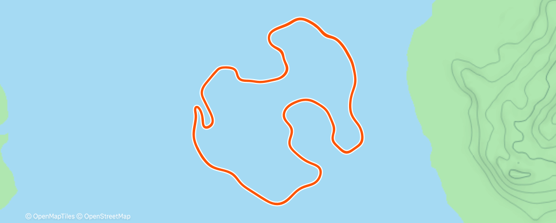 Map of the activity, Zwift - Volcano Circuit in Watopia