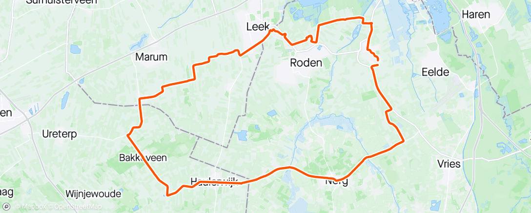 Map of the activity, Rondje Bakkerveen