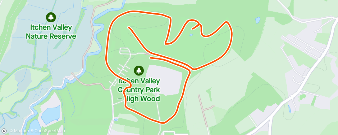 Map of the activity, RR10 Itchen valley DNF