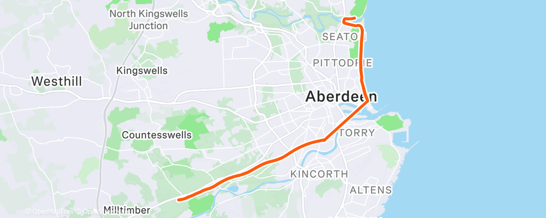 Map of the activity, Aberdeen!