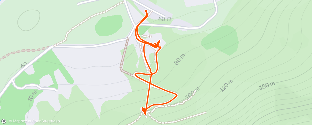 Map of the activity, Lunch Walk