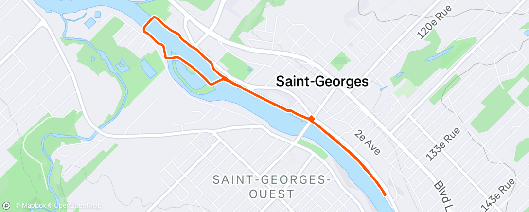 Mappa dell'attività 10 x 500m