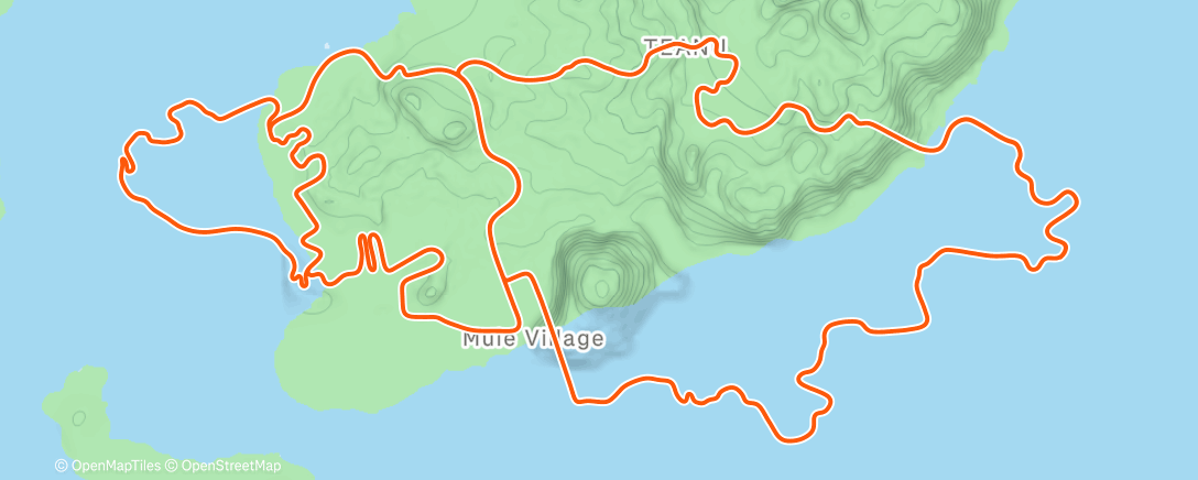 Map of the activity, Zwift - Group Ride: Rapha Festive 500 with Coco @ 2.6 W/KG on Triple Flat Loops in Watopia