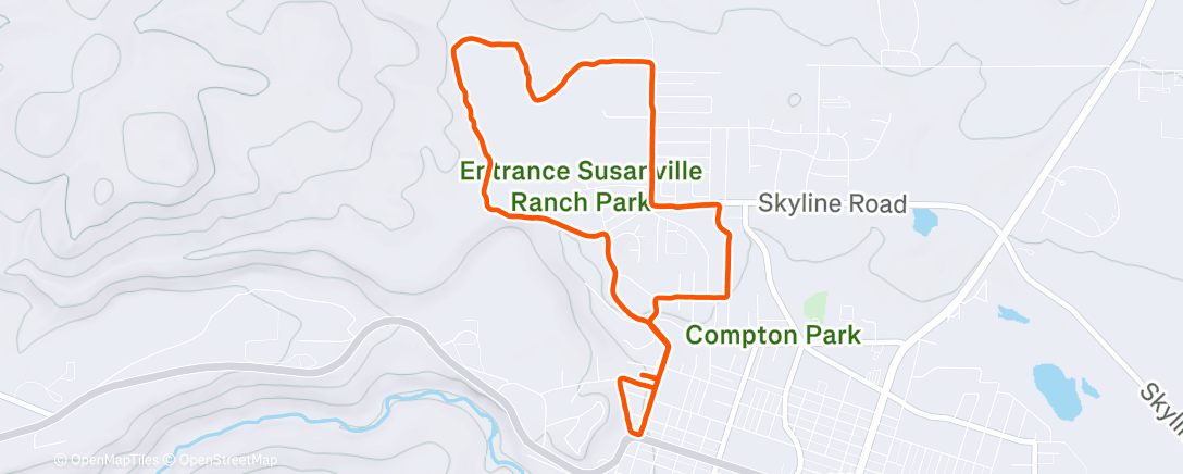 Карта физической активности (Afternoon Run)