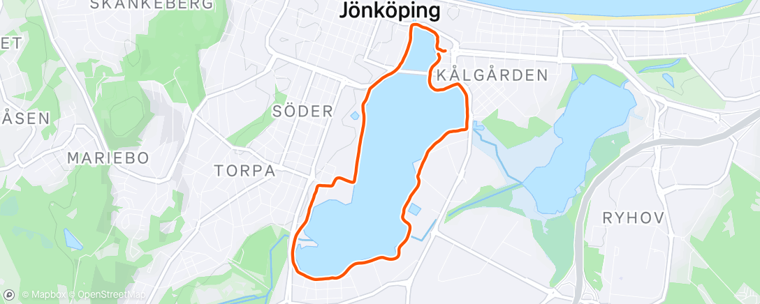 Map of the activity, Afternoon Walk