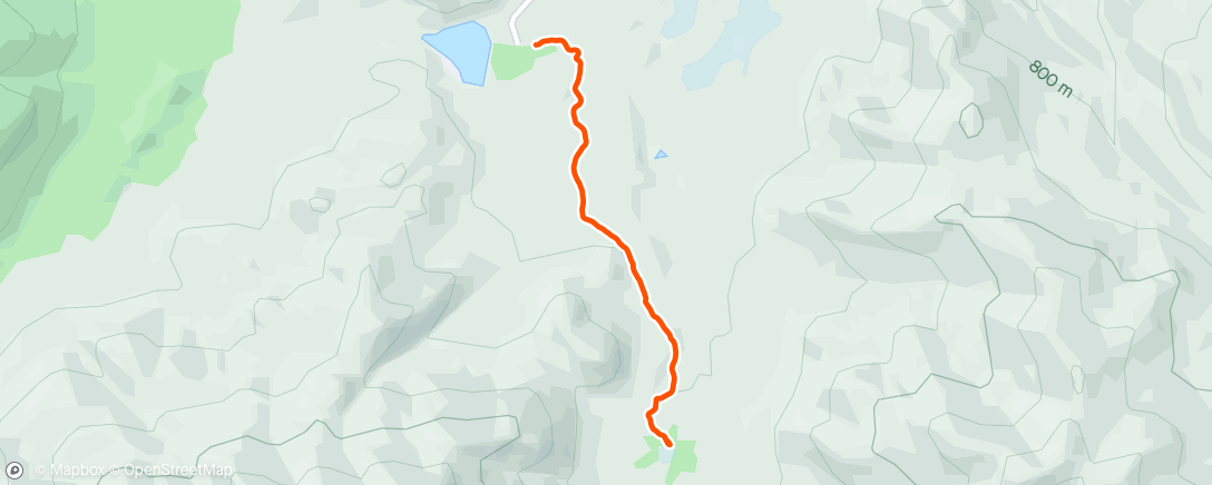 Map of the activity, Morning Hike