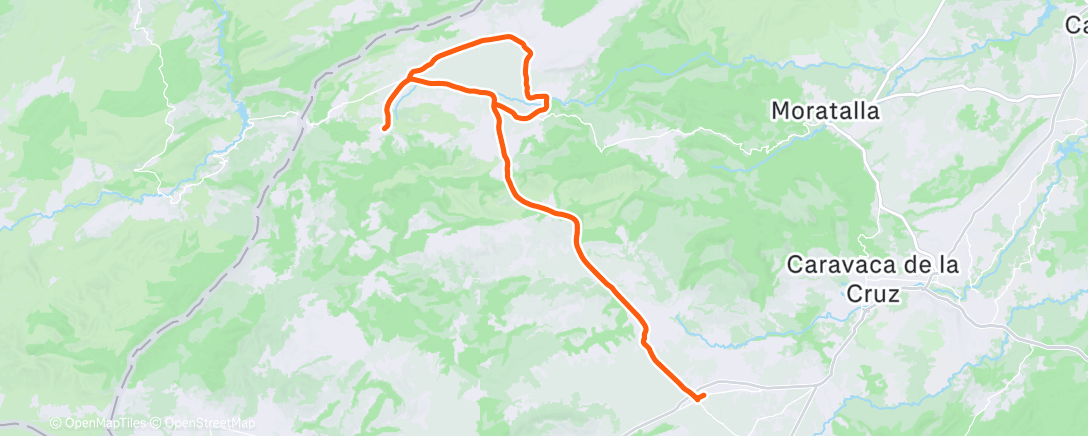 Map of the activity, Bicicleta por la mañana