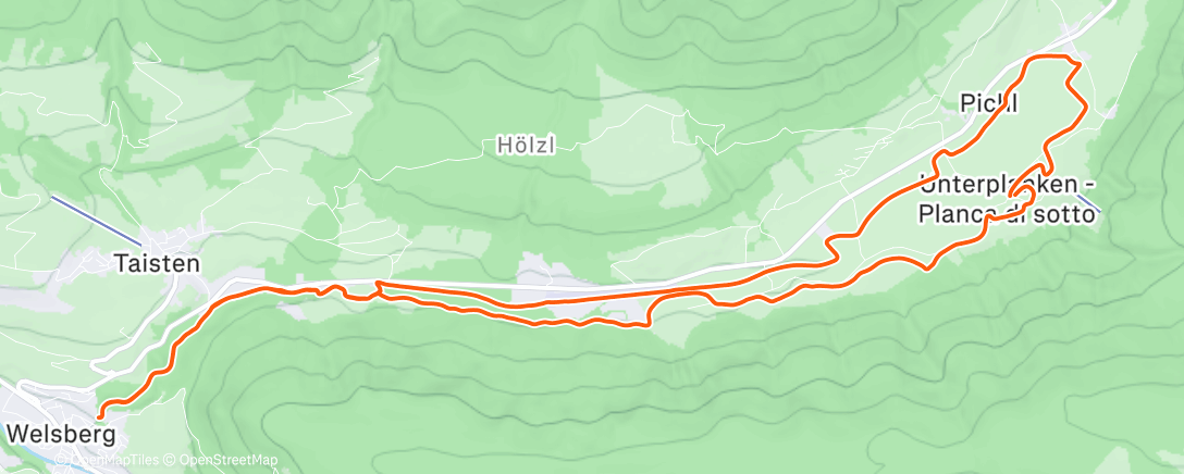 Mapa da atividade, Ski Nordisch zur Mittagszeit