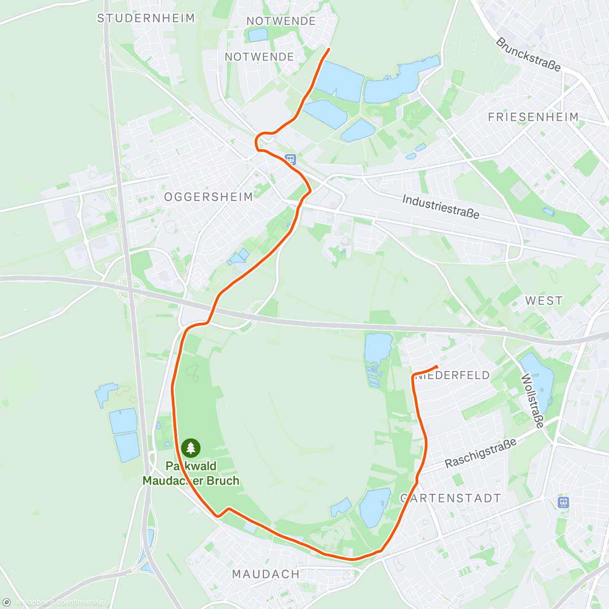 Map of the activity, 🍦-Lauf