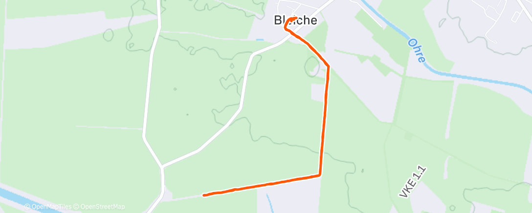 Map of the activity, Spaziergang am Nachmittag