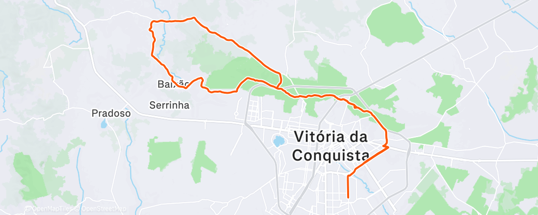 Карта физической активности (Pedalada matinal)