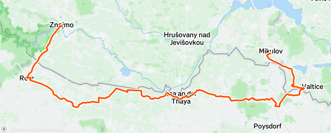 Map of the activity, Morning Ride