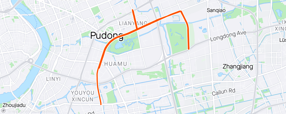 Map of the activity, Evening☁️&🍞Ride