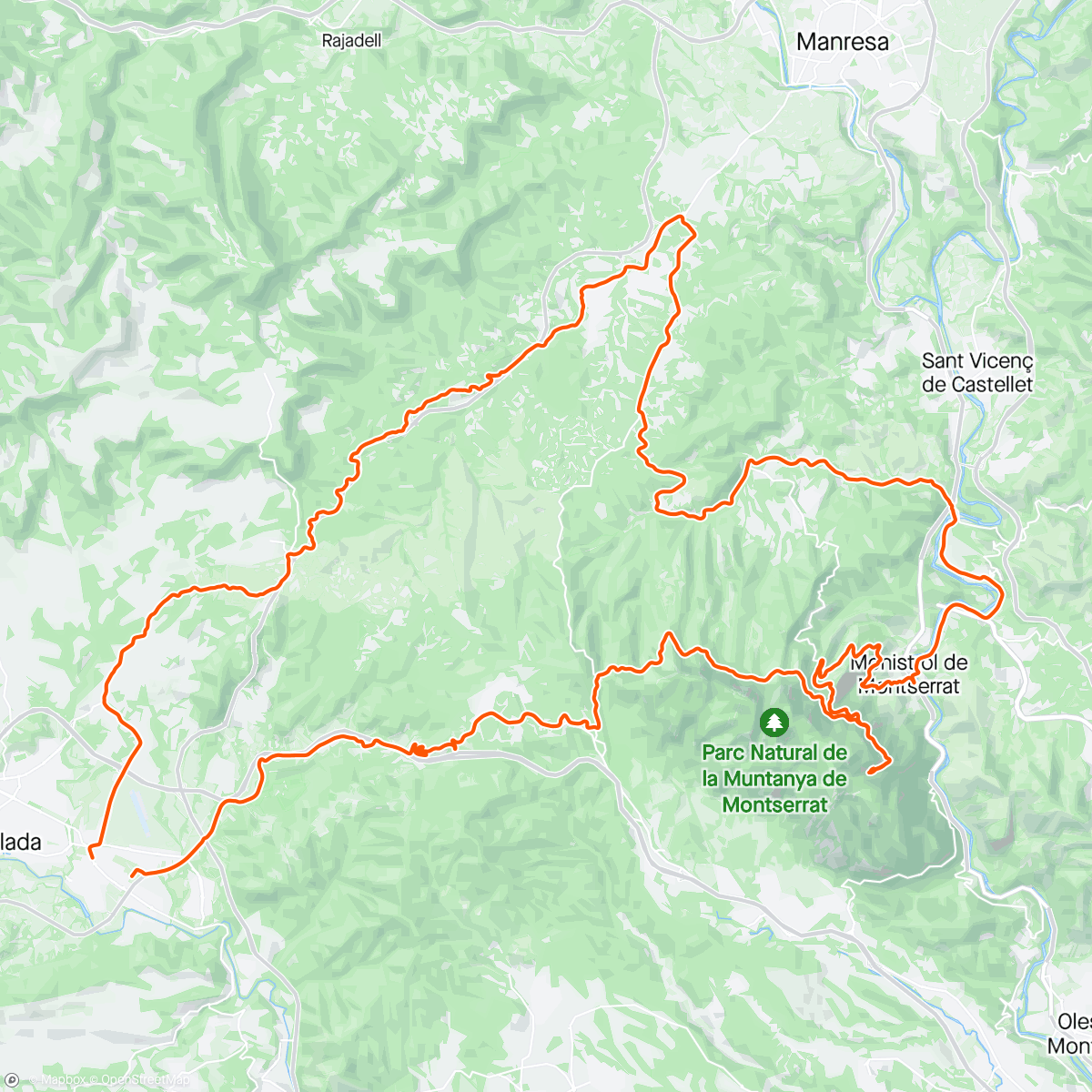 Map of the activity, Montserrat sense cames