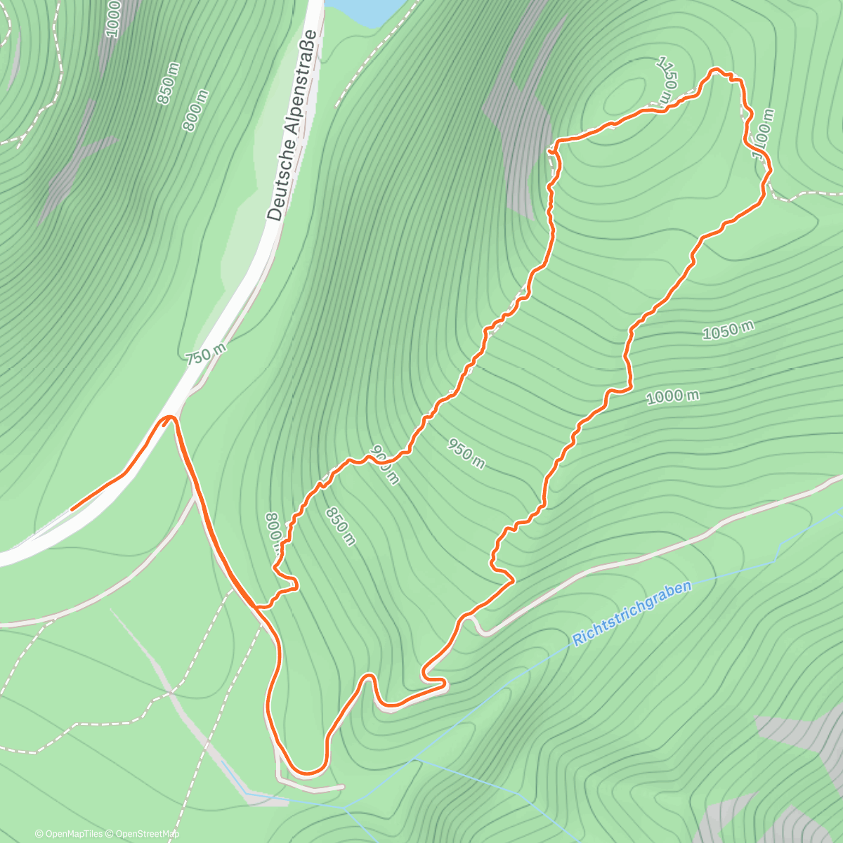 Карта физической активности (Schnee auf dem Seekopf (1173m) 🏔️❄️)