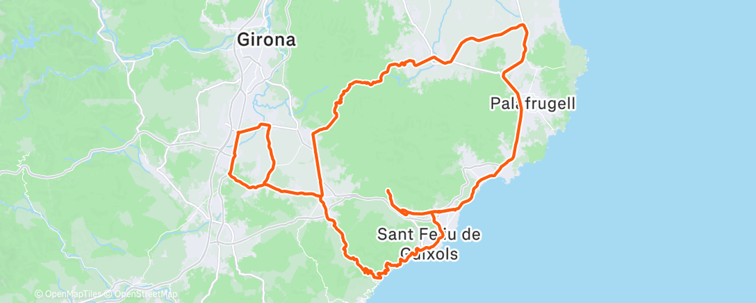 Карта физической активности (Día de ciclismo top con mis amigos de Sant Grau 🫶🏻🫡)